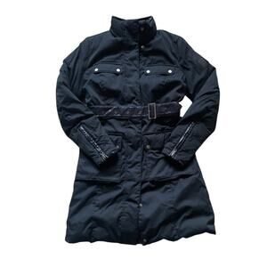 BELSTAFF Womens/Teen Long Puffer Reversible Coat Jacket Size 40 Small Luxury